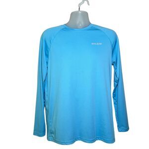 Baleaf Long Sleeve Men's Medium Blue Long Sleeve Lightweight Running Shirt